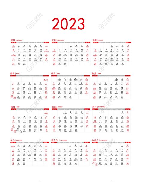 2023寅辰日是何時|2023年年歷,通勝,農民曆,農曆,黃歷,節氣,節日